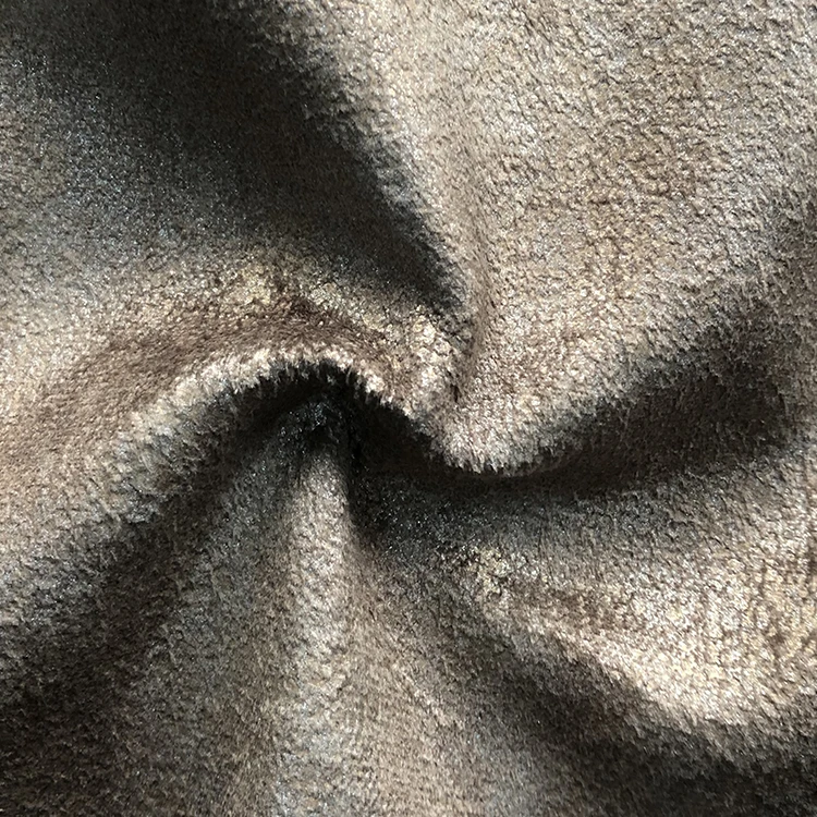 China Hihg Quality Bronzing Luxurious Room Curtain Blackout Fabric Bronzed embossed literary high texture fabric warp knitted