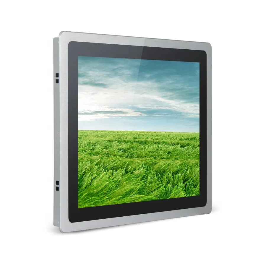 Промышленный ЖК-монитор с сенсорным экраном диаметром 17 дюймов и креплением в рамке IP65 3 мм