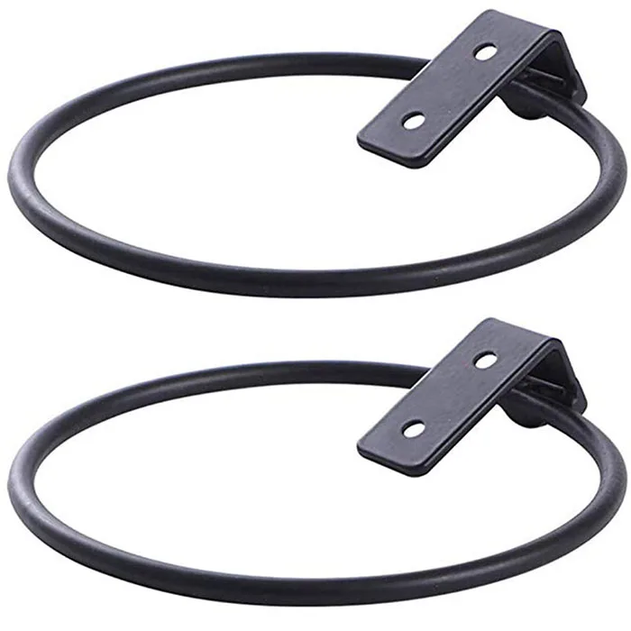 8Inch dia collapsible customized holding planter flower plant pot wall mounted metal bracket holders Hook hanger shelf rings