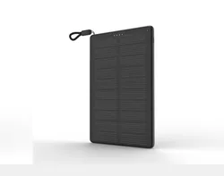 Private design Super slim solar power bank 9mm thickness fast charging PD phone charger 15W 10000mah