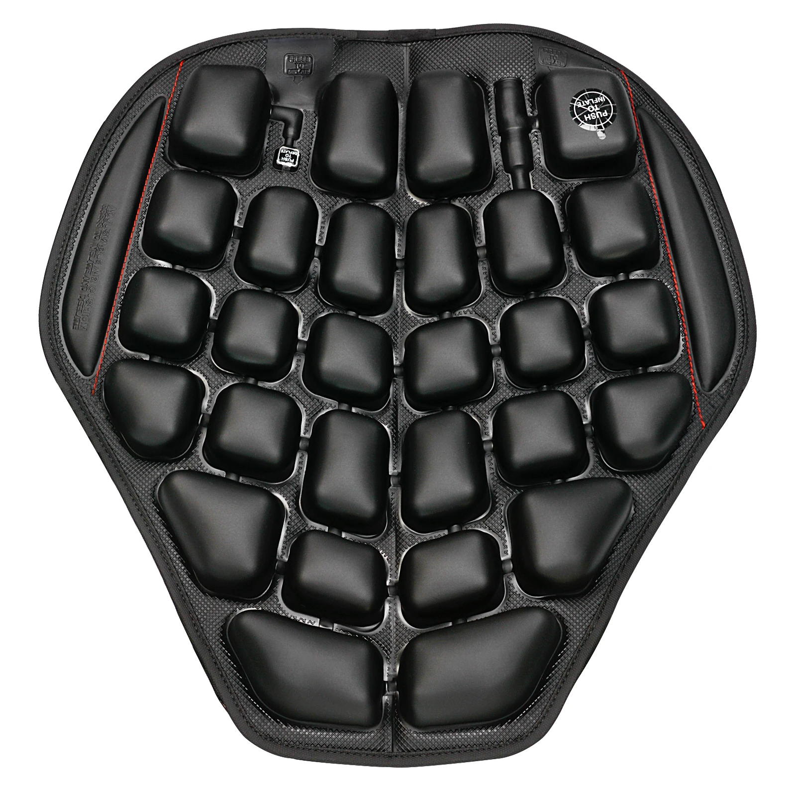 WUPP Free Pump Black Push Type 3D Inflatable Waterproof Tpu Air Cushion Motorcycle Seat