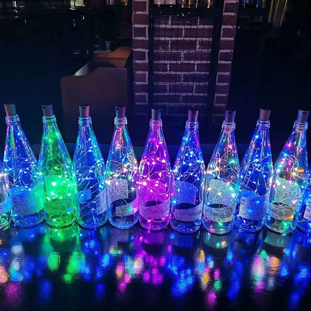 Manufacturer Supplier rgb led cork lights multi-color light wine bottle For Custom