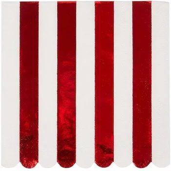 Beverage cocktail paper napkin with scallop edge 2 ply full color printing paper napkin