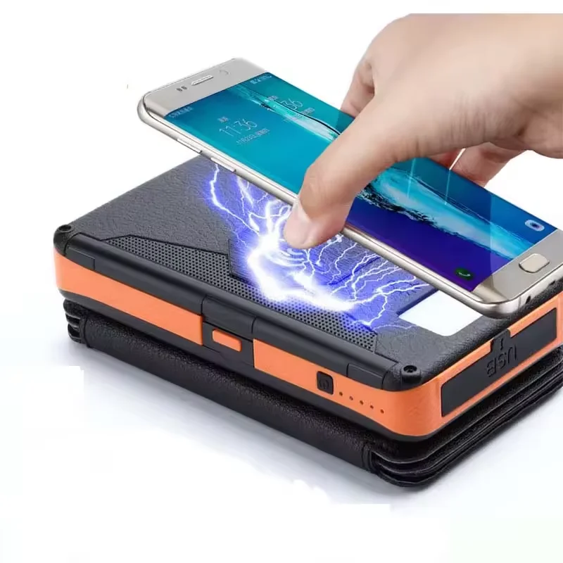 Бестселлер Power Banks Портативное Мобильное Зарядное устройство 10000 мАч 30000 20000 Беспроводная Солнечная Водонепроницаемая литий-ионная батарея