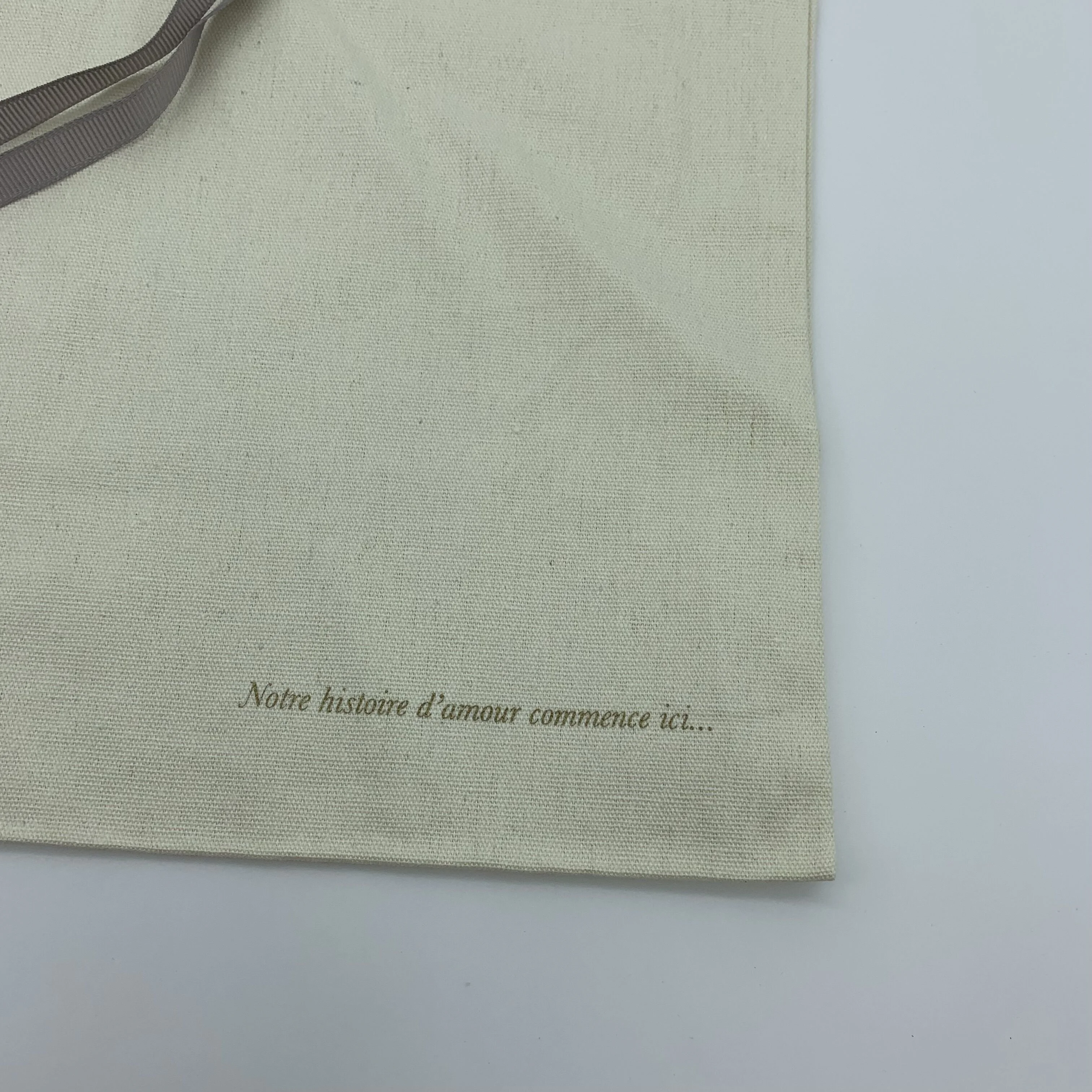 Custom Canvas Envelope Bag Clothing Boutique Packaging Pouch With Ribbon