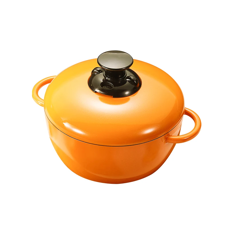 24cm Deep Waterless Pressure non stick Cookware pot Sets casserole Die Casting Aluminum  flypan