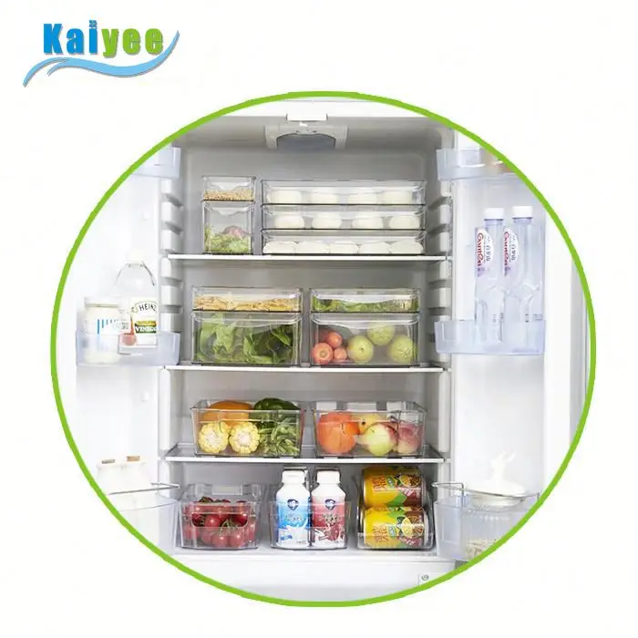 Plastic fridge organizer set from china factory price refrigerator organizer