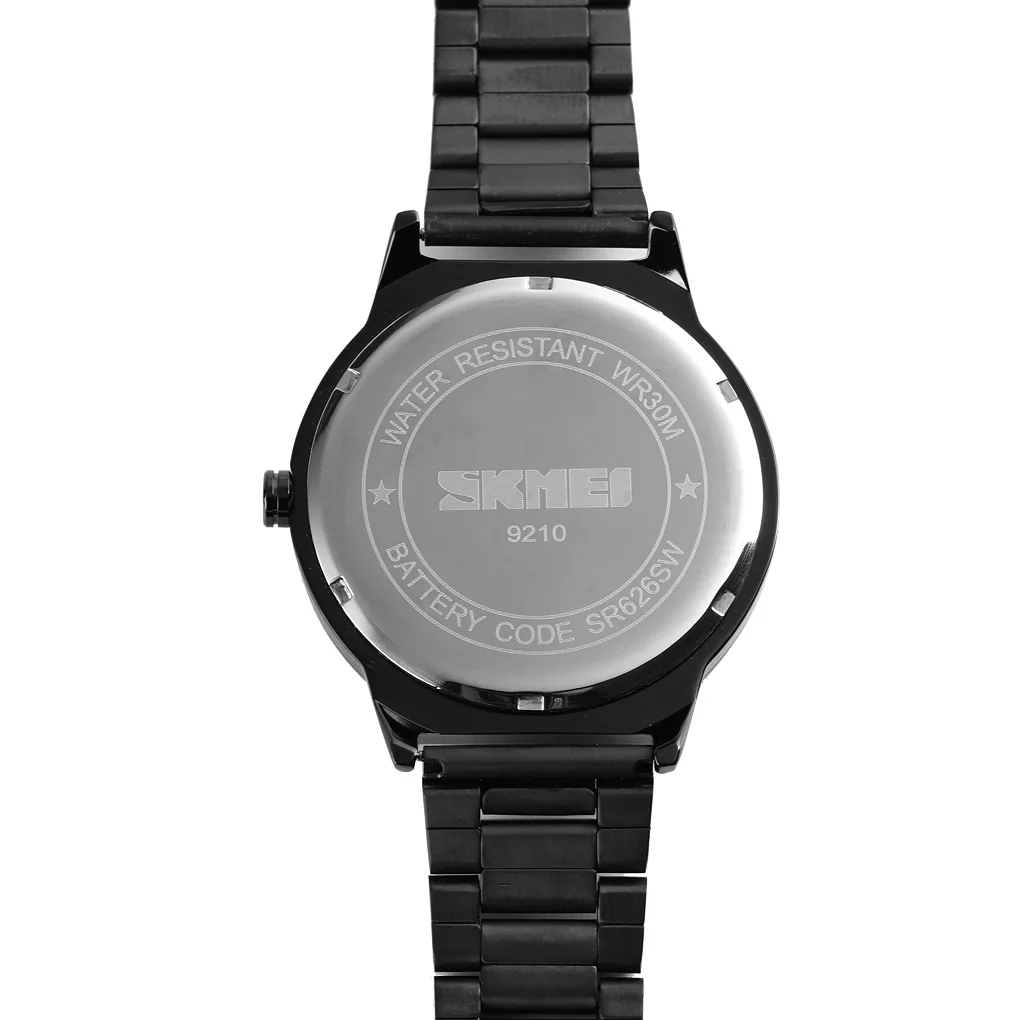 quartz relogio masculino japan movt stainless steel bezel skmei 9210