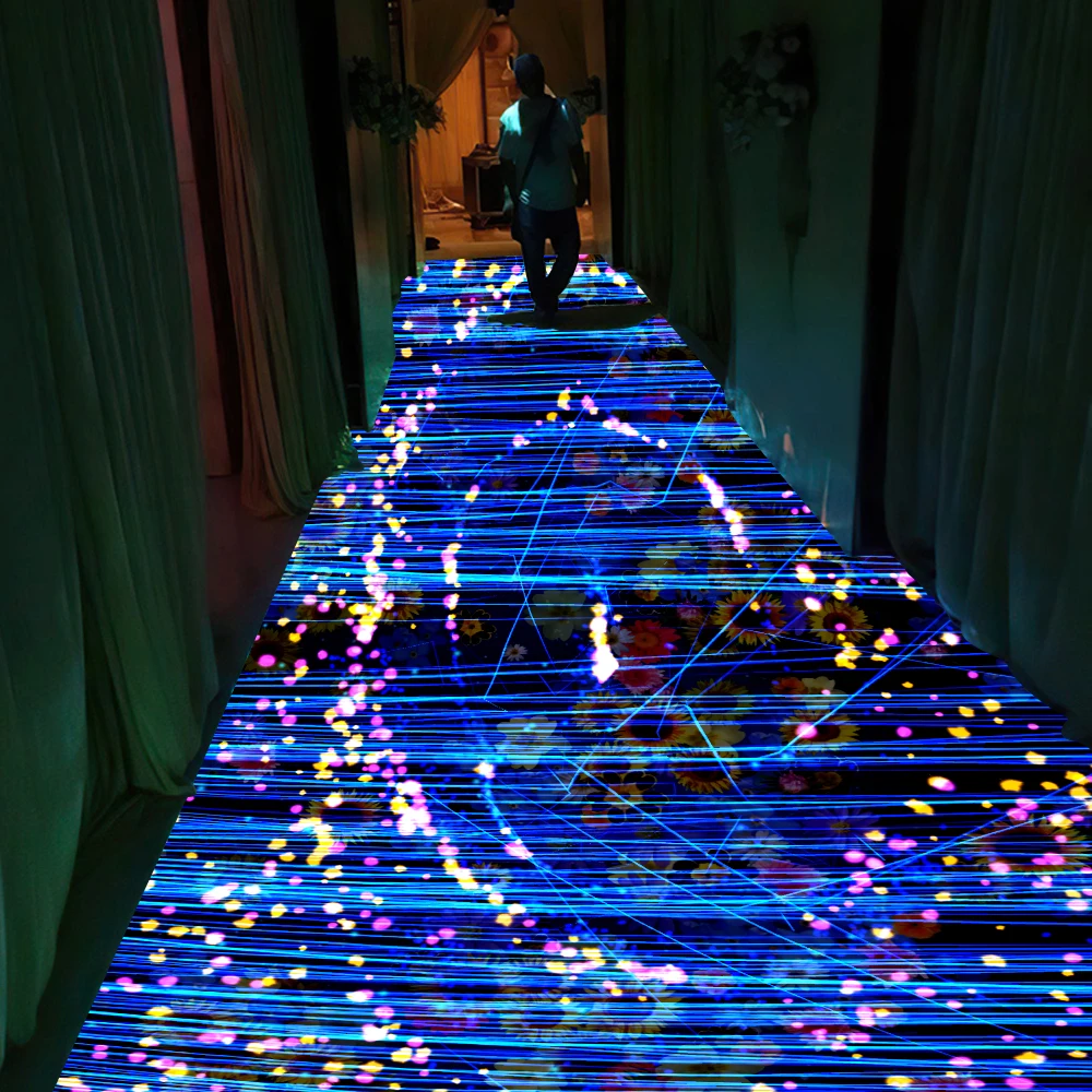 The latest interactive projection wall floor game indoor virtual reality touch game 3 years warranty 255 points for large panel