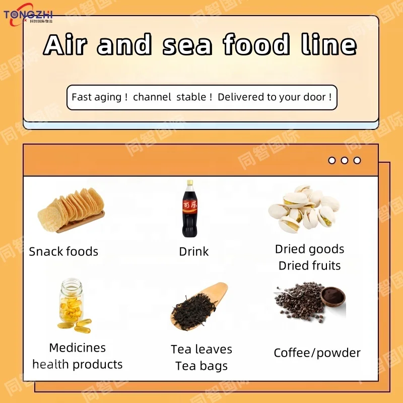 Food Air+Express freight forwarder door to door double clearance tax shipping agent europe