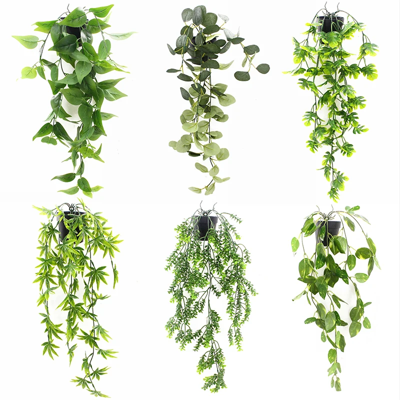 Tizen Manufacturer Wholesale Factory Price Foliage Wall Hanging Plants Wisteria  Artificial Ivy Vines