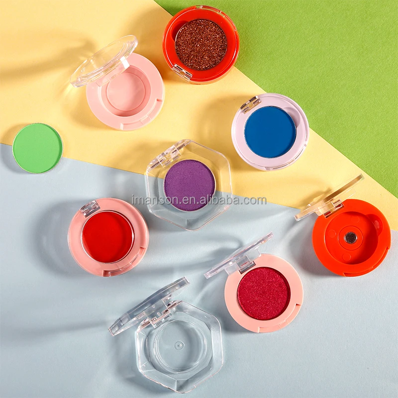 High Quality Illuminating Embossed Eyeshadow Matte Shimmer Glitter Pearl Fairy Pigment Holographic Cosmetic Private Label