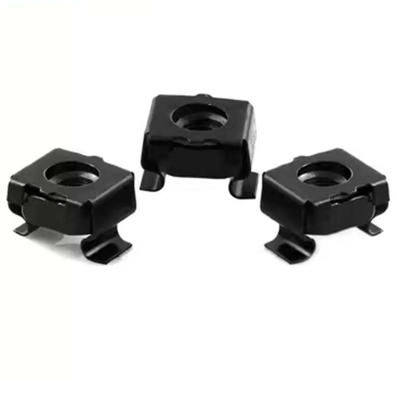 Factory Price All Size Carbon Steel Mild Steel Iron Class Grade4.8 8.8 10.9 12.9 Black Oxide Cage Nut Square Nut Fasteners