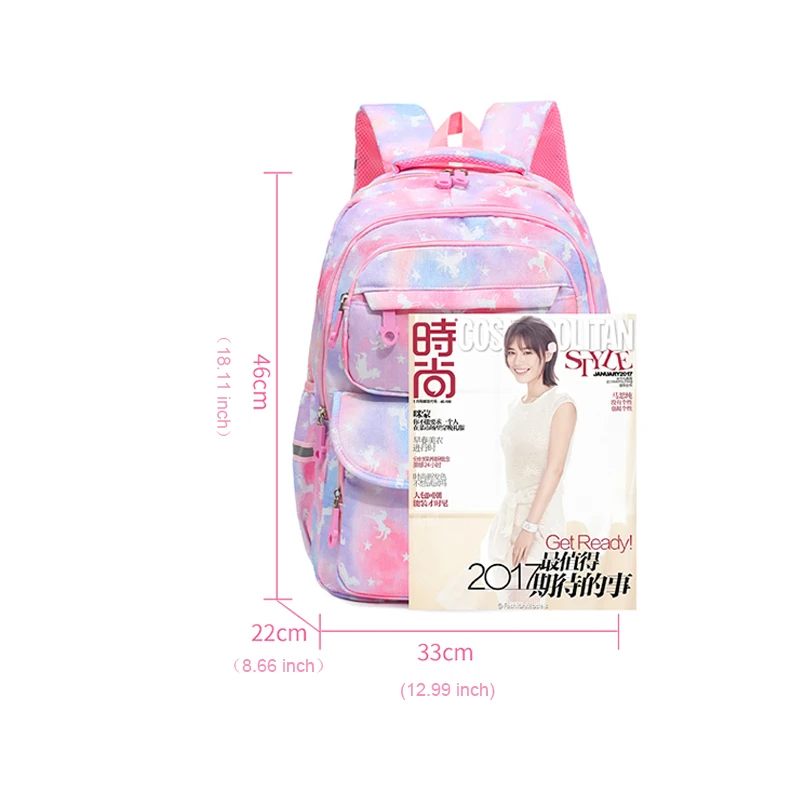 Factory Wholesale Cute Waterproof 2022 Teenager Book Bags Kids Backpack School Bag Girls