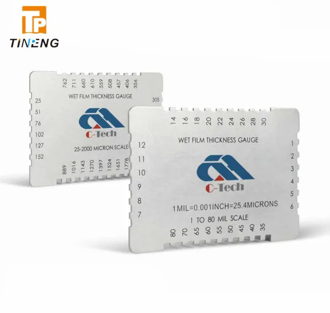 Can be customized Aluminium Wet film thickness Combs gauge