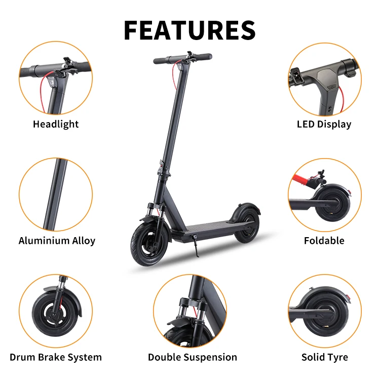 EU Europa Discount Treatment Europe Germany Warehouse Chinese Lithium battery36V 7.8AH  removable electric scooter for adult