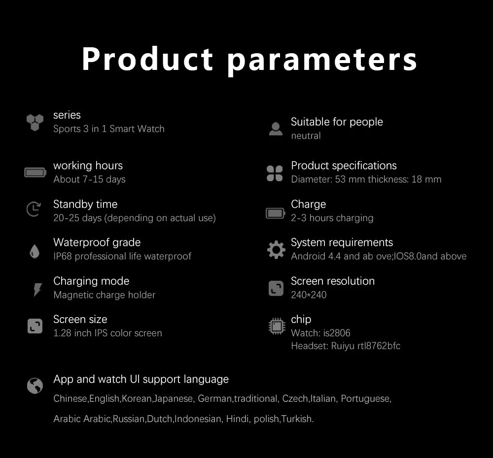 LEMFO T92 blood pressure oxygen heart rate fitness sports pedometer message reminder wrist smart watch for men