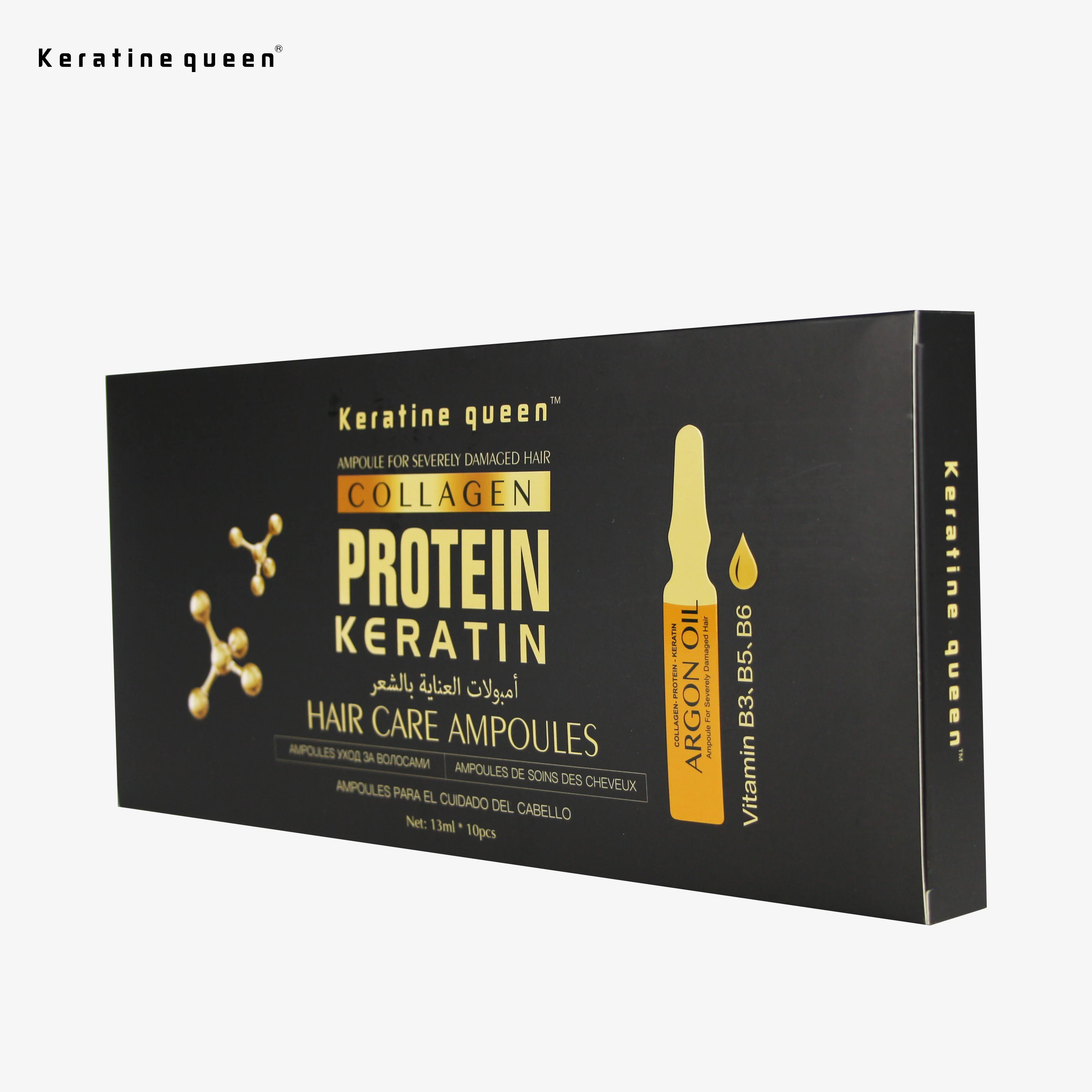 OEM Hyaluronic Acid Original Collagen Protein Keratin Argan Oil Ampoule