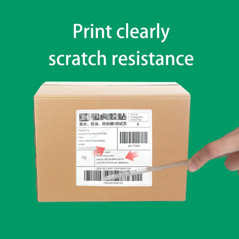 Wholesale customized size 60 * 40 direct thermal printing paper barcode label for supermarkets