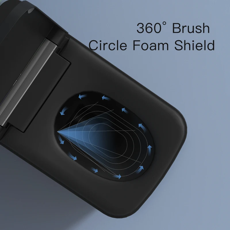 New design automatic ceramic bathroom electric inodoro square black smart wc toilet bowl bidet intelligent black smart toilets