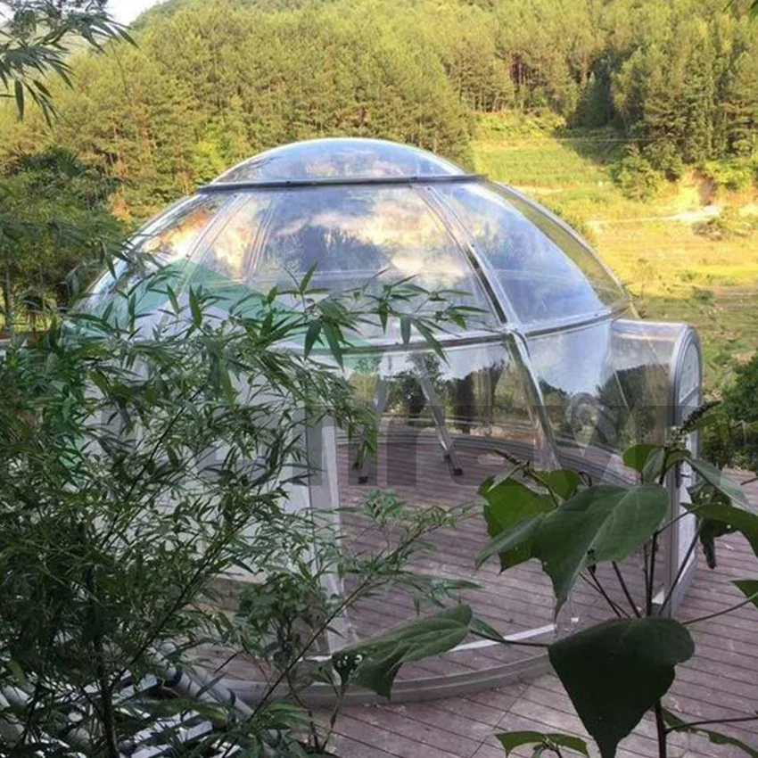 2022 fashion  prefab dome house  bubble house  modular transparent glass house