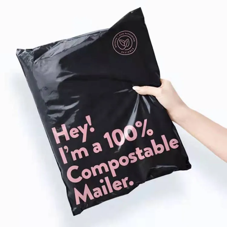 Shipping Courier Mailing Clothes Packaging Biodegradable Composable Poly Mailer Eco Friendly