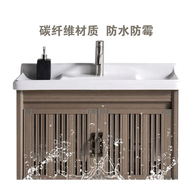 professional  manufacturer bathroom vanity with carbon fiber material in foshan city