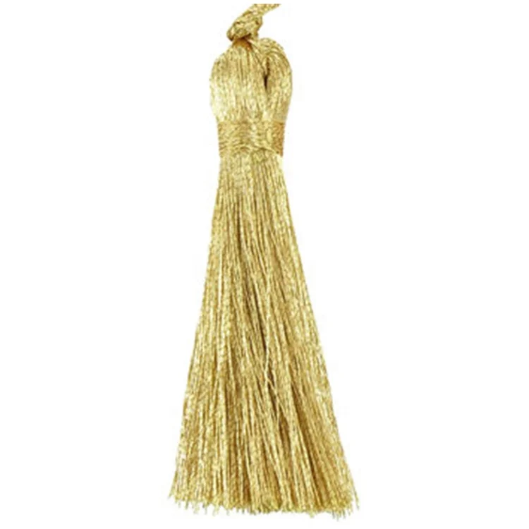 
Factory Handmade Good Quality Metallic Tassel for Paper Card China Home Textile Curtain Decorative Cellphone Garment 