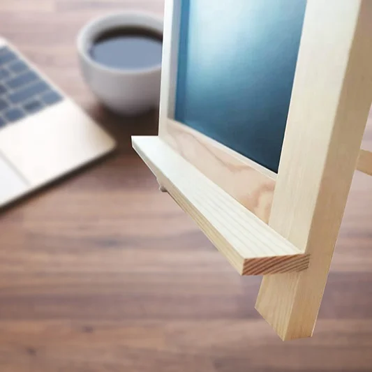 Double Sided Display Design Advertising Black Board Whiteboard With Stand