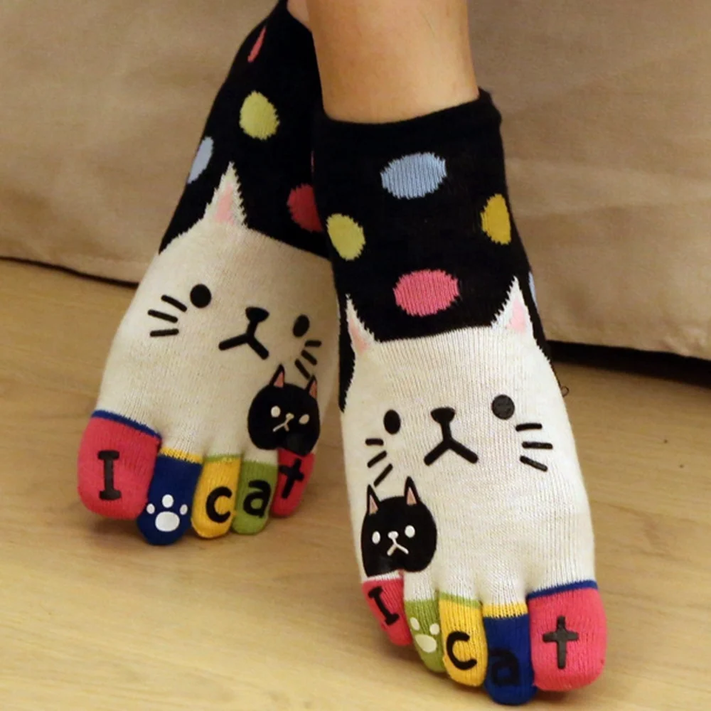Cute cat cartoon baby girl anime sock