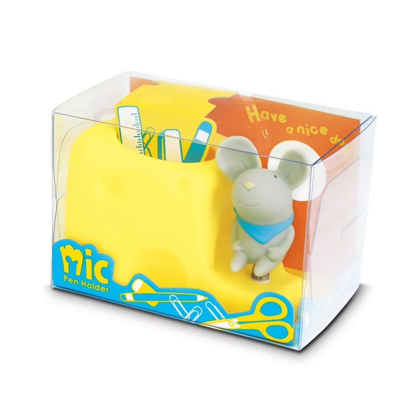 
Hot Sell Fancy Mouse Shape Pen Holder Personized Table Pen Holder 