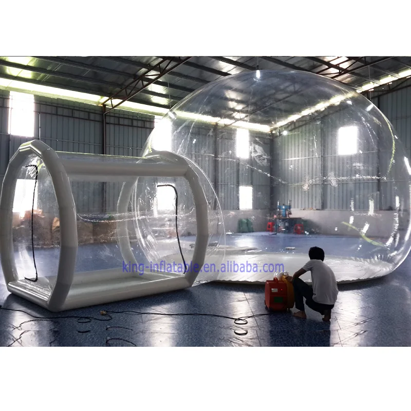 
0.8 mm PVC Clear Transparent Camping Air Hotel Tent Inflatable Bubble Tent 