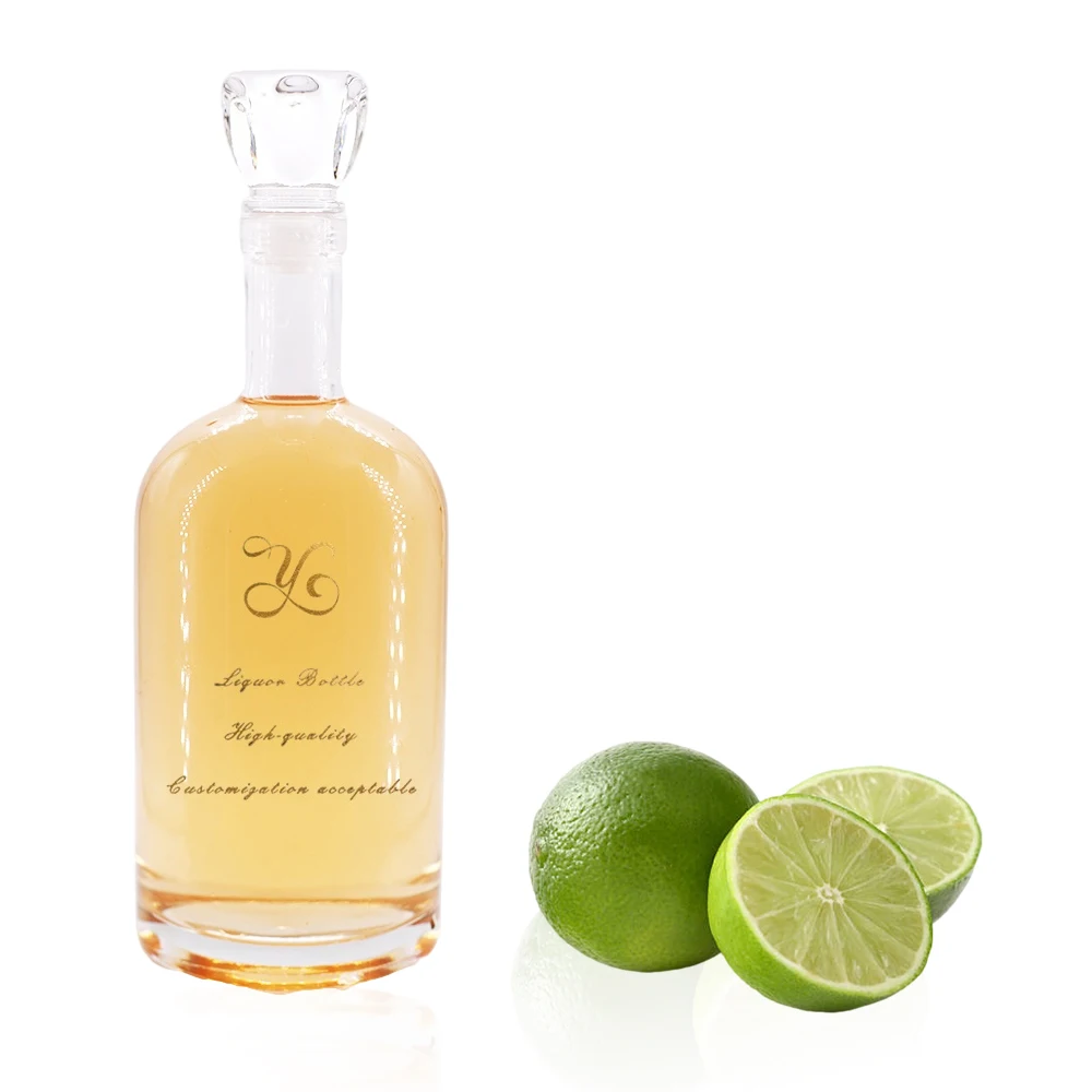 Premium Empty Cylinder Spirit Glass 750ml Whisky Vodka Liquor Bottle Frosting 730ml 500ml Vodka Wine Glass Bottle