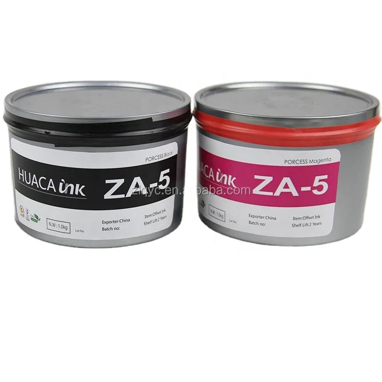 Process color CMYK offset printing ink