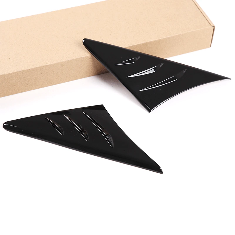 Carbon Fiber Look & Gloss Black Front Anti-wind Buffeting Deflector Trim Cover For Toyota Supra GR MK5 A90 J29 2019 2020 2021