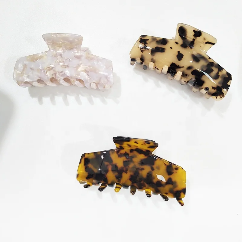 Hair Claw Banana Clips Tortoise Leopard print Design Large Fashion Accessories for Women Girls
