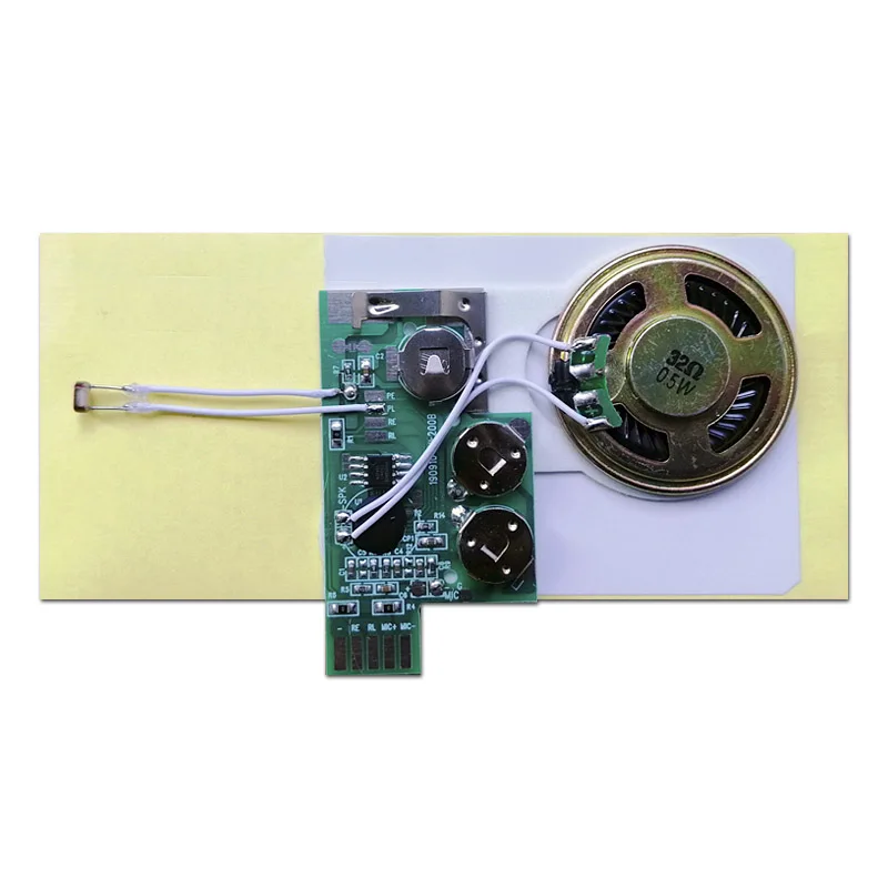 High quality light activated blank sound module recording the audio by computer or phone for DIY music packing gift box or toys