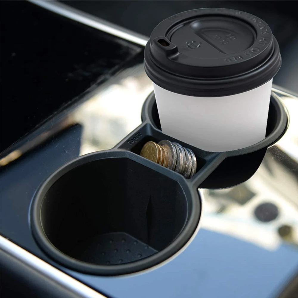 For Tesla Model Y Model 3 Center Console Cup Holder Silicone Cup Inserts Accessories 2017-2021