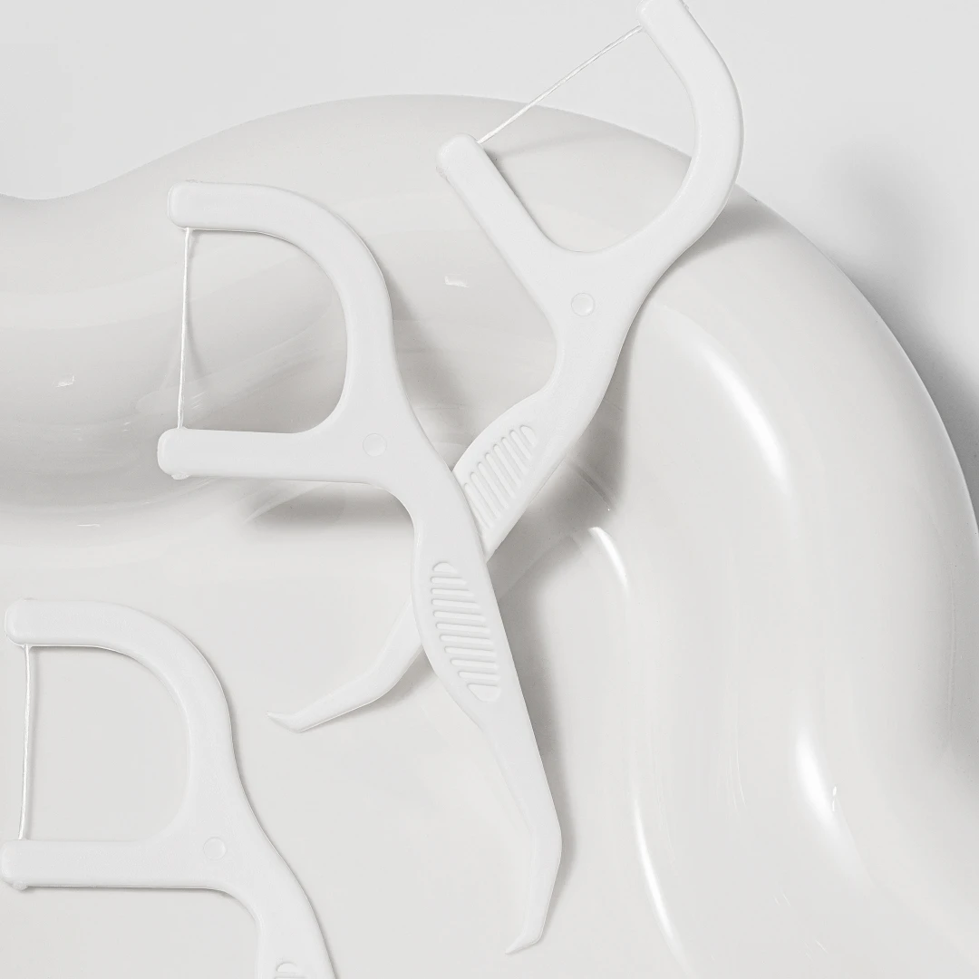 Bulk Mint Flavor  No Flavor Teeth Flosser 50Picks 100 Picks Per Bag Thin Biodegradable Dental Floss Picks