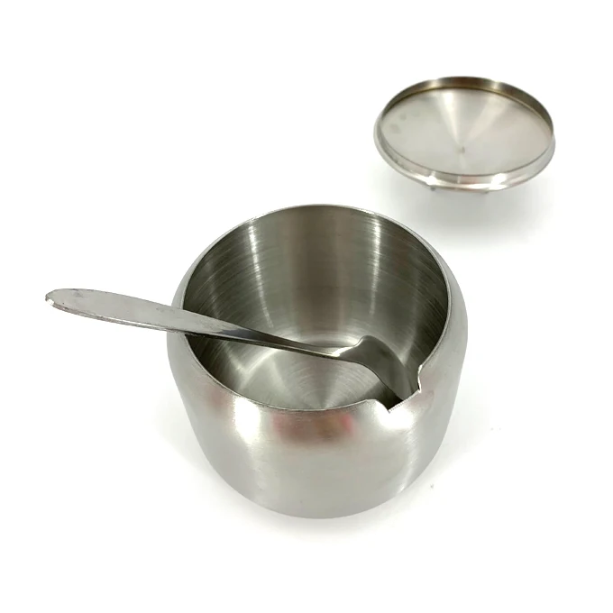 
kitchen utensil Salt and sugar set seasoning box Stainless steel platform design 