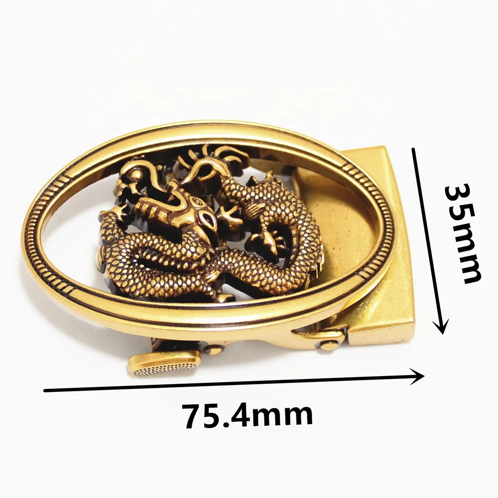 wholesale new ratchet customized oval dragon automatic buckles