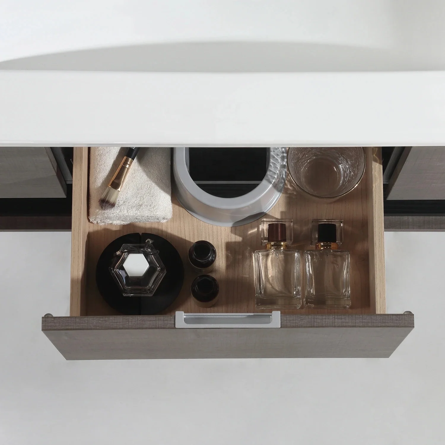 48 Inch Bamboo Bathroom Vanity Plywood Vanity Cabinet With 1 Drawers Two Doors