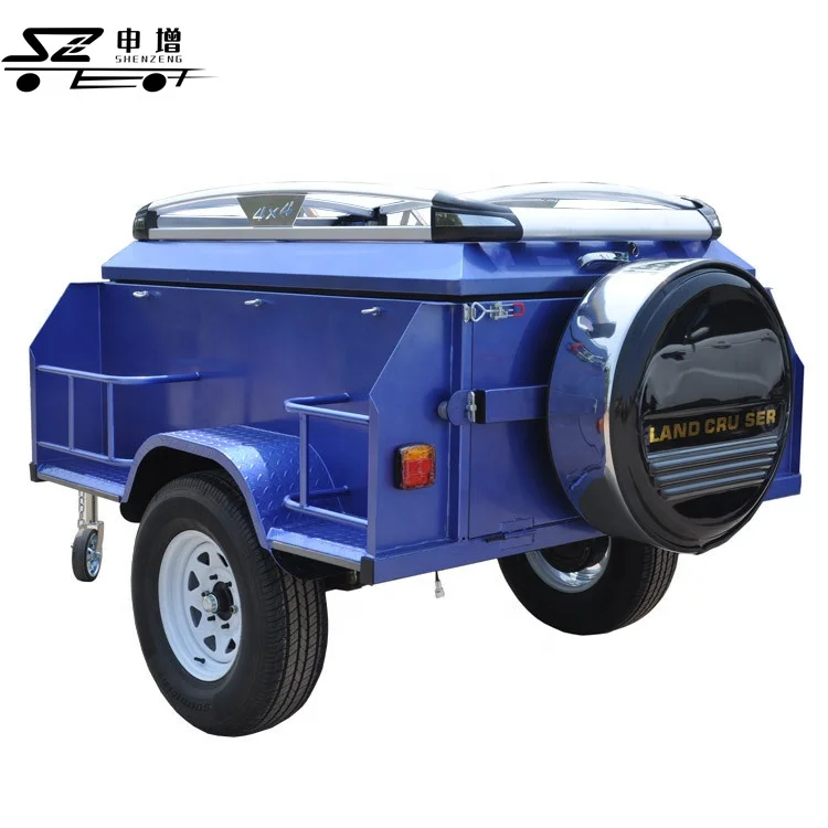 Customized size small motorcycle trailer off road camping trailer for sale
