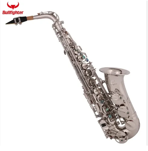 S-30 Bullfighter Wind Musical Instrument Nickel-Plated Finished Sax Reeds Professional Eb Selme Alto Case  Saxophone