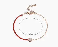 Half ring design red rope collocation gold chain bracelet bracelet is suitable for women to wear lucky bracelet at ordinary time