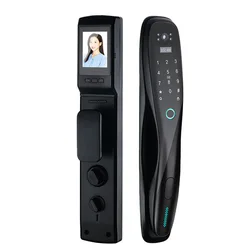 Safety Alarm Fully Automatic Doorbell Electronic cat eys monitoring smart Video door lock with camera outdoor