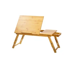 Portable adjustable height computer laptop table Folding bed Laptop Desk with adjustable leg
