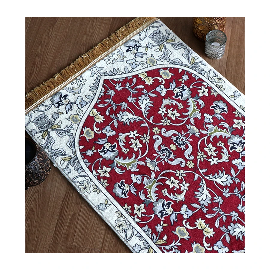 Arabic Ramadan Islamic Madina Foldable Travel Portable Pocket Muslim Prayer Rug Mat With Bag Muslim