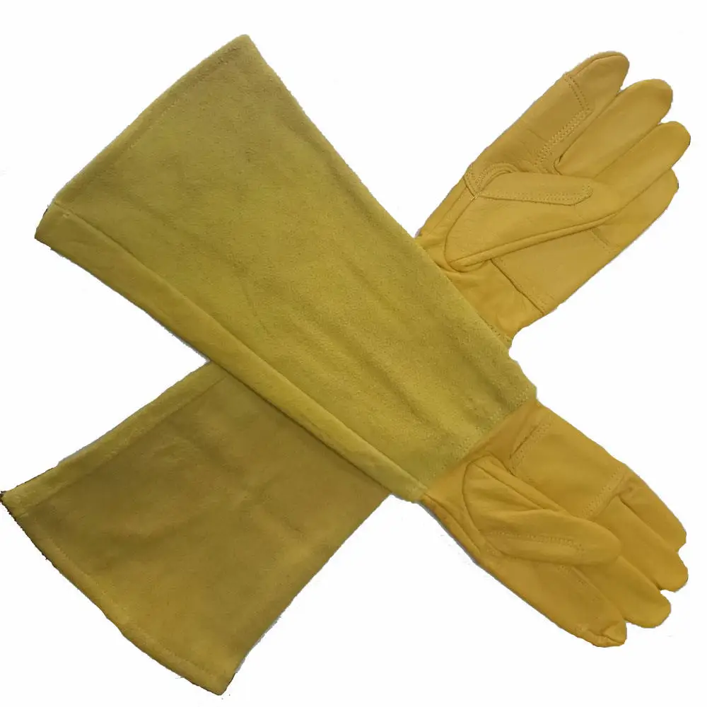 Садовые перчатки, Лидер продаж, розовые Дышащие хлопчатобумажные ткани из козьей кожи, женские перчатки для обрезки и прополки на заказ, садовые перчатки