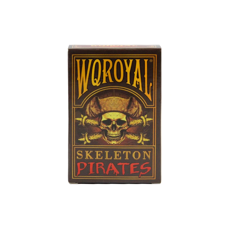 WQROYAL BRAND High Quality serious  Customized  100% New Plastic  Playing Cards  Mother Land gaia & Skeleton Pirates design